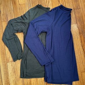 Old Navy Luxe Long Sleeve Shirts (Bundle of 2)